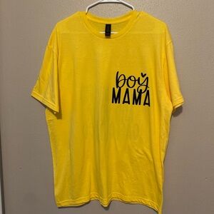Boy Mama Yellow T-Shirt